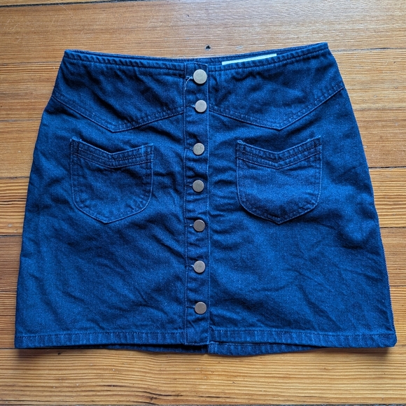 ASOS Dresses & Skirts - Asos Denim Button-Front Skirt
